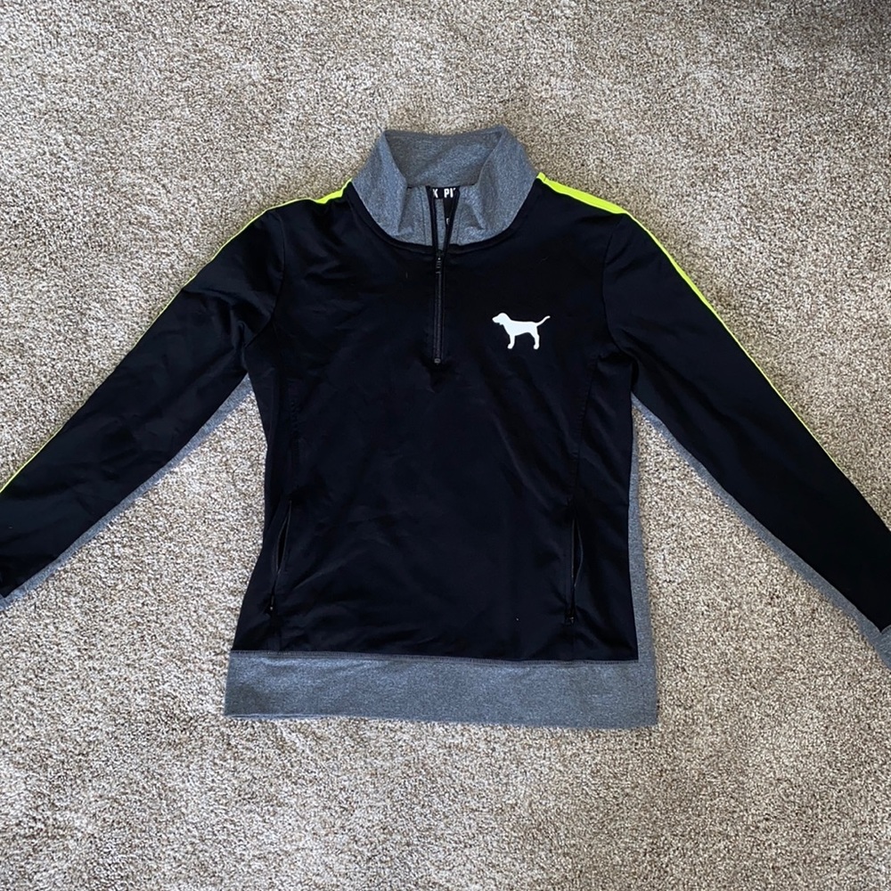 Pink Quarter-Zip Pullover